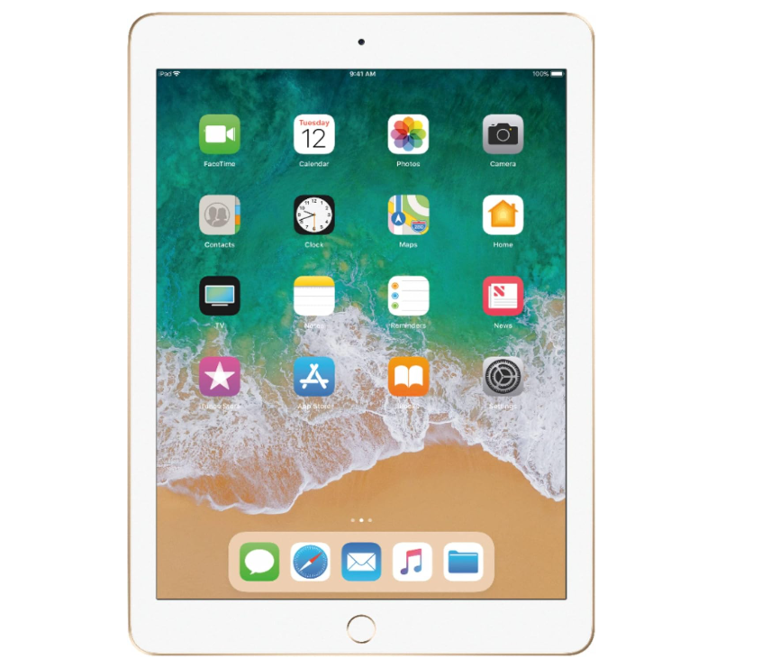 iPad 5th Gen 9.7" Wi-Fi Only 128GB Gold A1822 A Grade above 80% Battery Health( Refurbished )