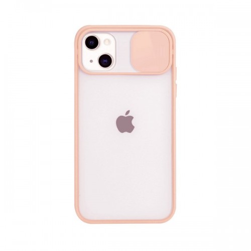 iPhone 6P 7P 8P Slide Camera Lens Protection Cover Phone Case ShockProof TPU (Case Mate) ) Pink Red