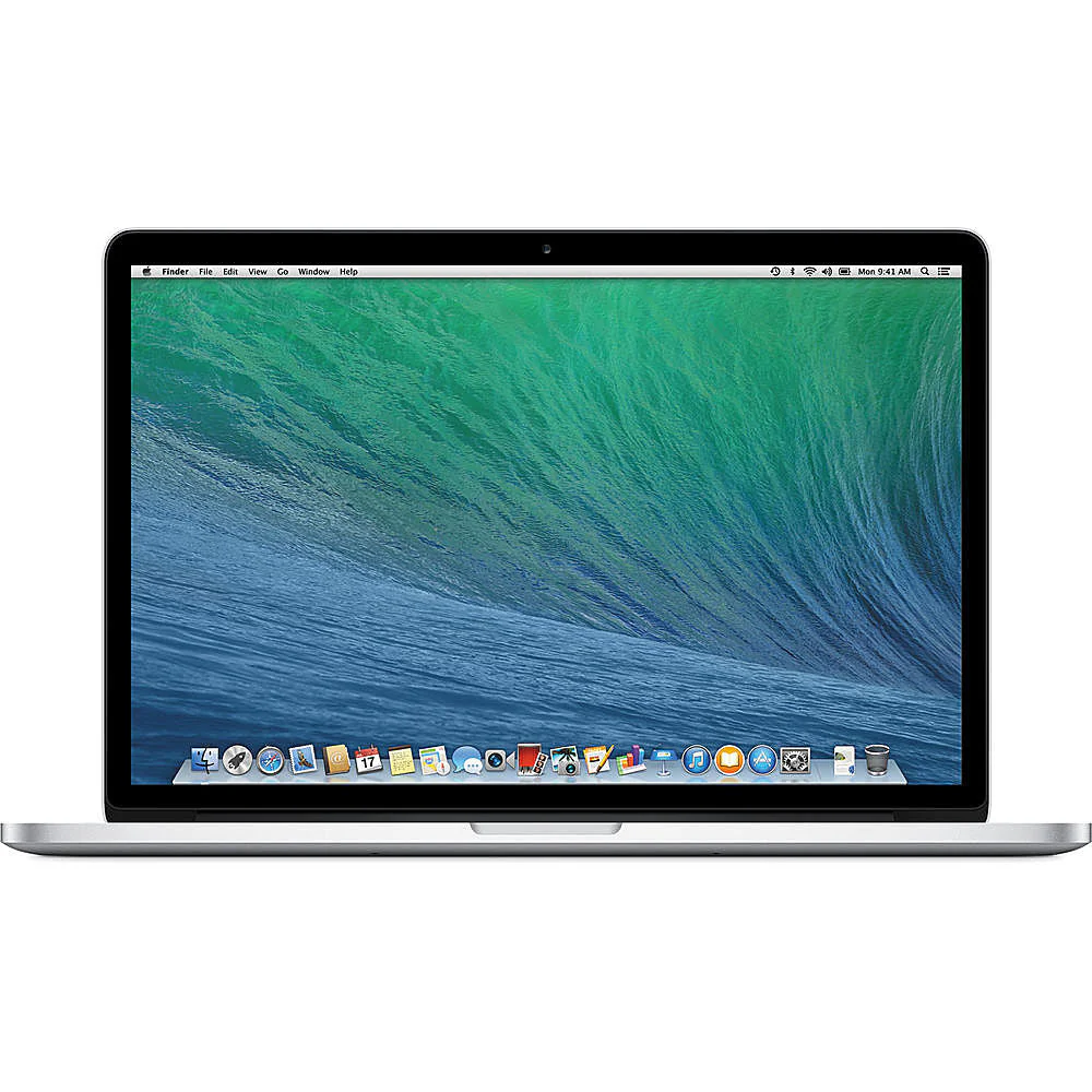Apple MacBook Pro 15.4" A1398 (2014) Intel Core i7-4700HQ 2.2GHz Quad-Core / 16GB RAM / 512GB SSD / 2880×1800 Retina Display / Silver – Excellent Grade minor scratch (Refurbished)