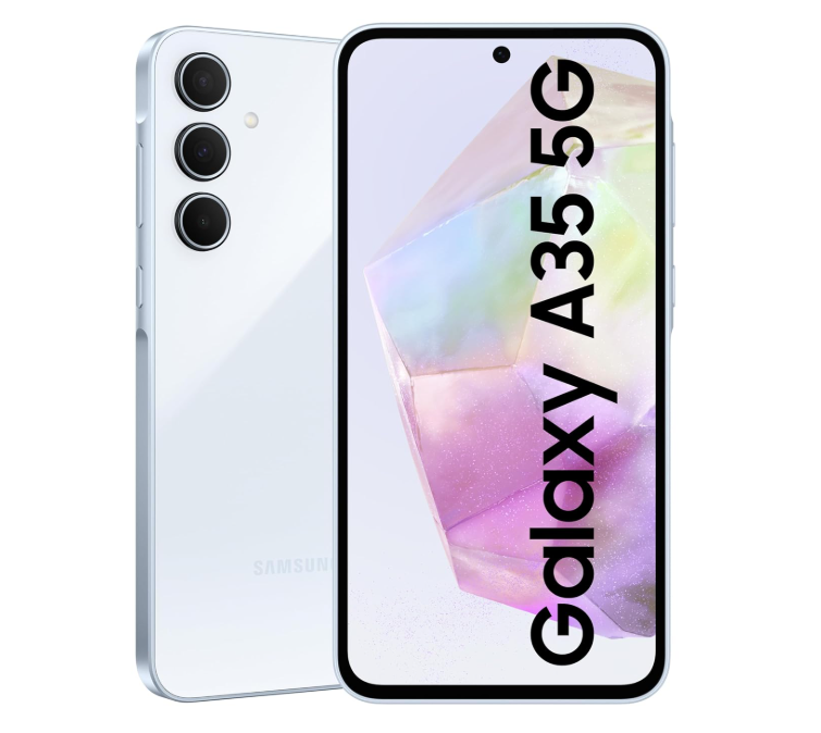 Samsung Galaxy A35 5G DS 128GB with 6GB RAM Awesome Ice Blue A Grade ( Refurbished )