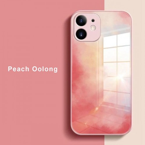 [M0610090004] iPhone 12 Pro Max Artistic ShockProof Phone Case (Biguo) Peach Oolong Orange