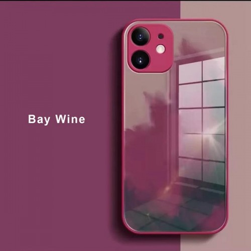 [M0610090017] iPhone XS Max Artistic ShockProof Phone Case (Biguo) Bay Wine Red