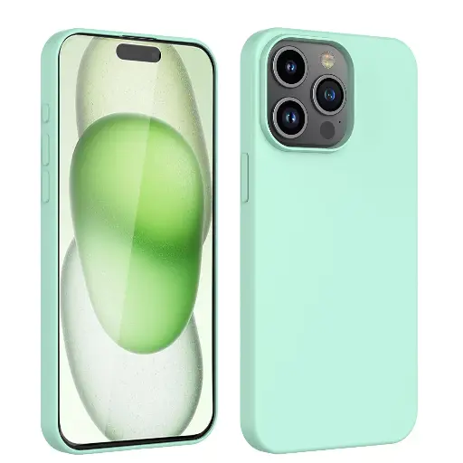 [M0860090074] Silicone phone case without ring for Samsung S10 MINT